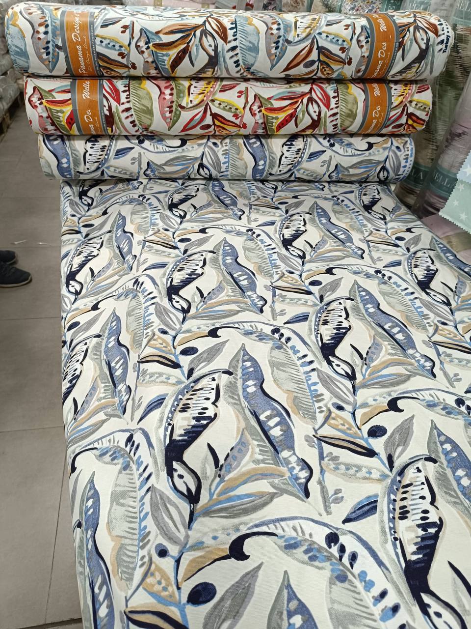 Interior fabric ethno print