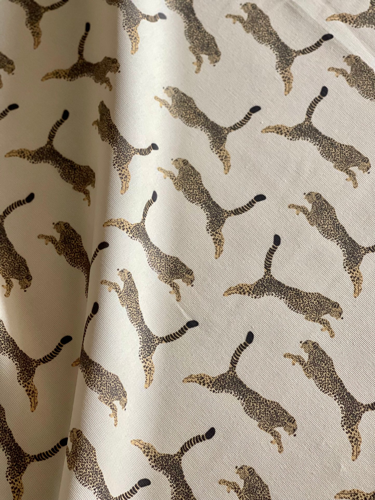 Interior fabric leopards