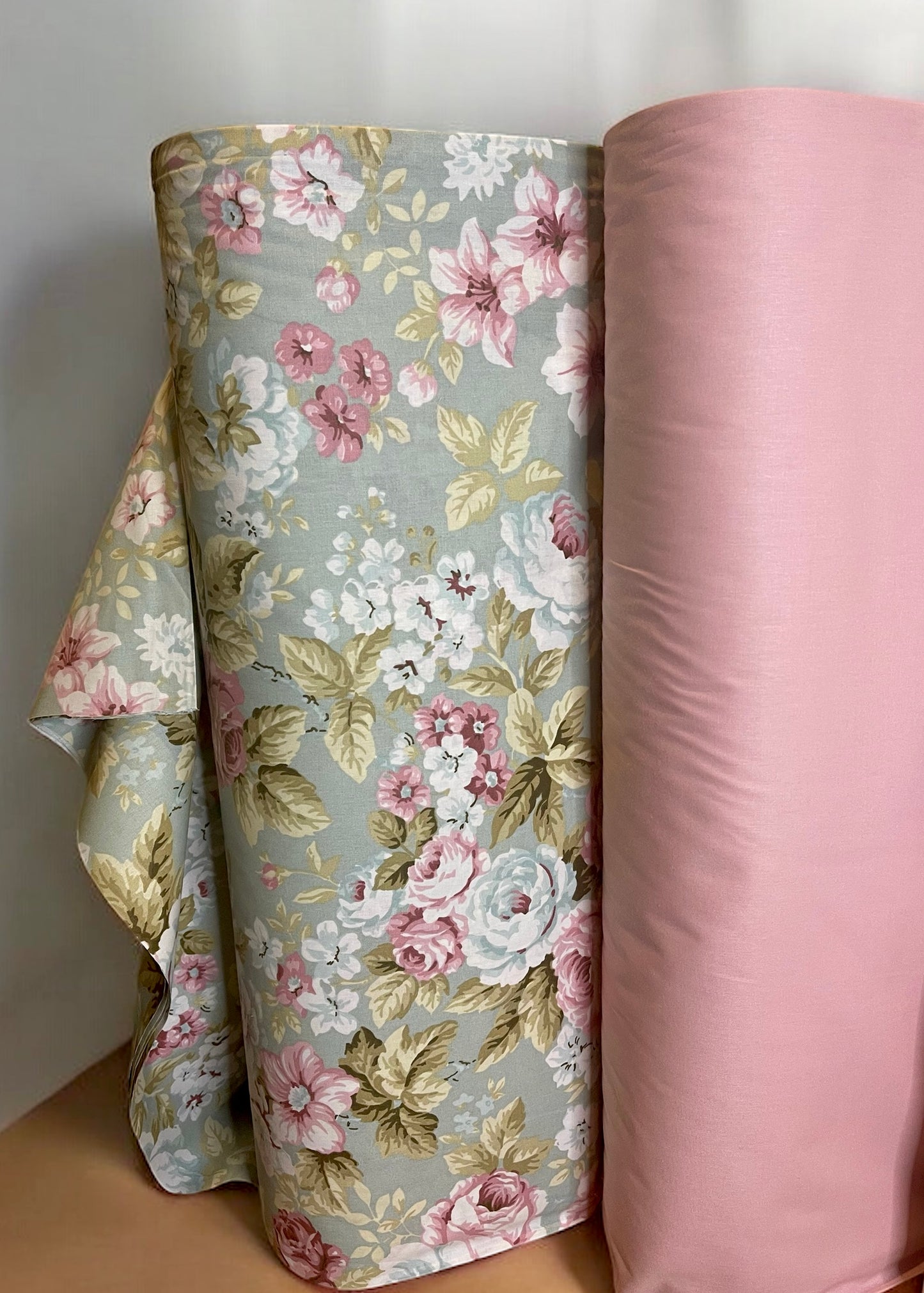 Poplin roses shabby chic