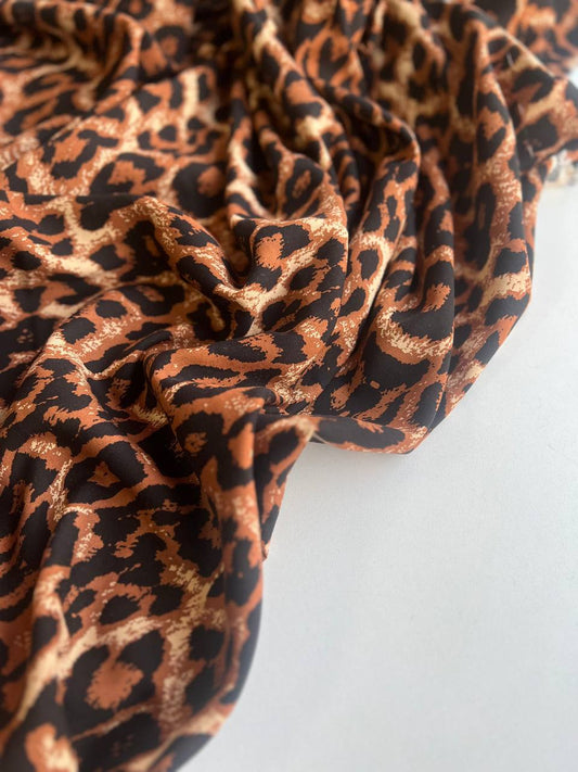 Viscose leopard