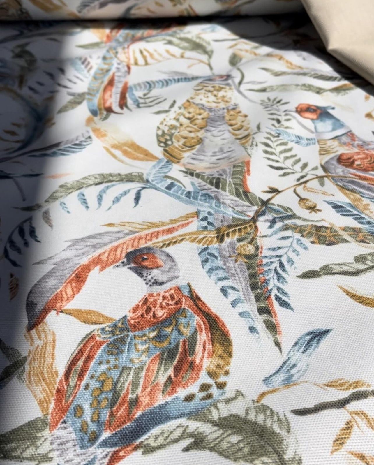 Interior fabric magic birds