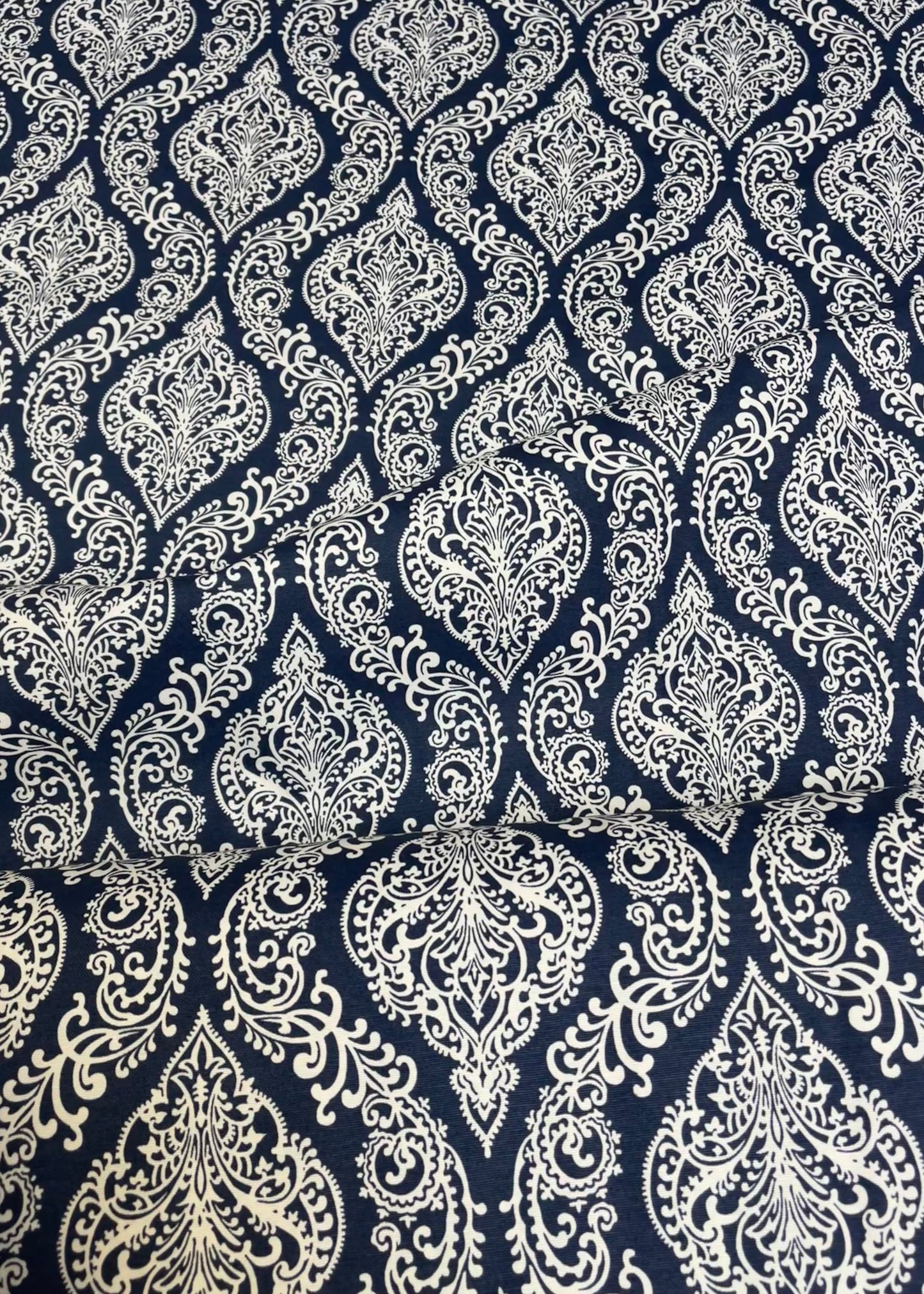 Interior fabric damask pattern