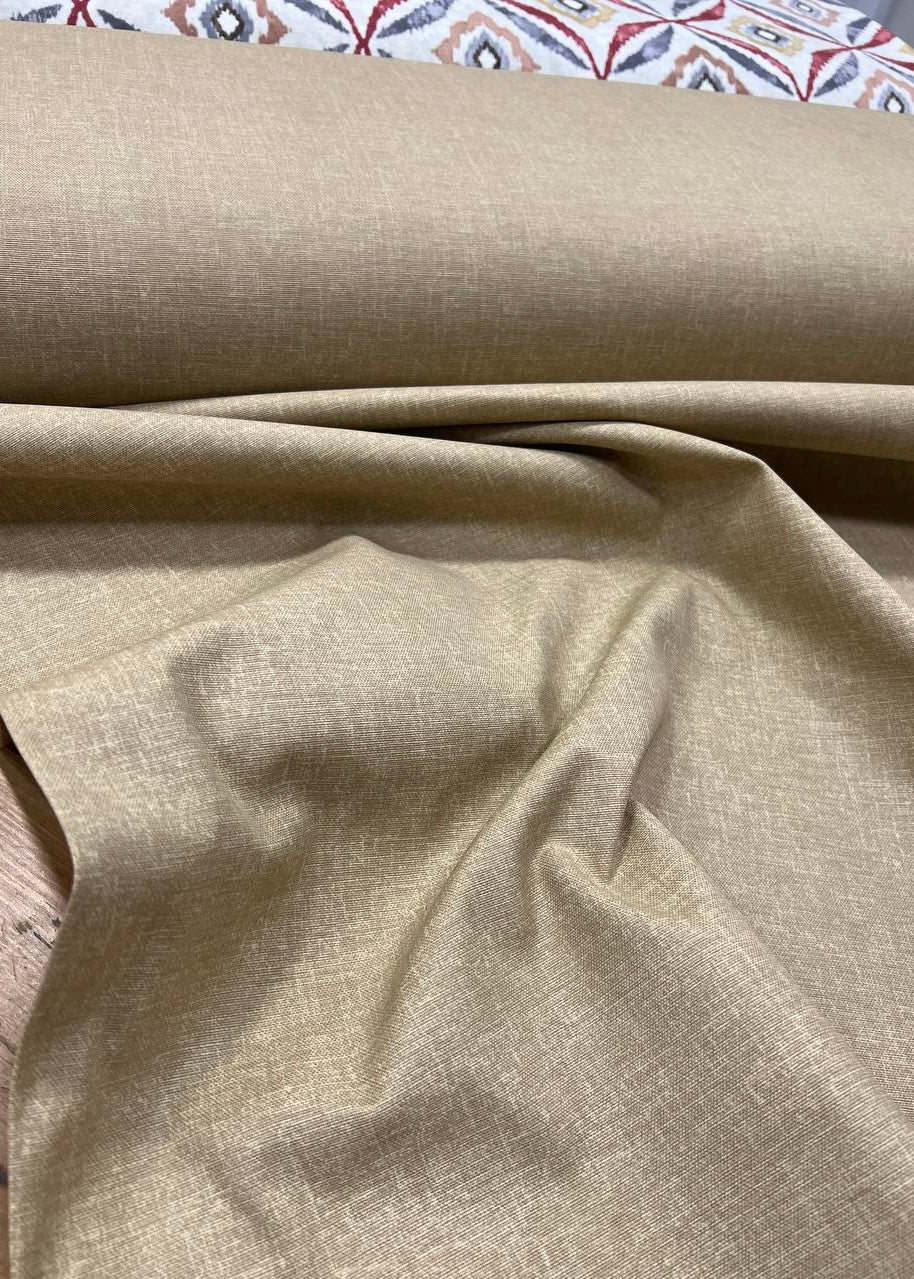 Interior fabric with linen effect