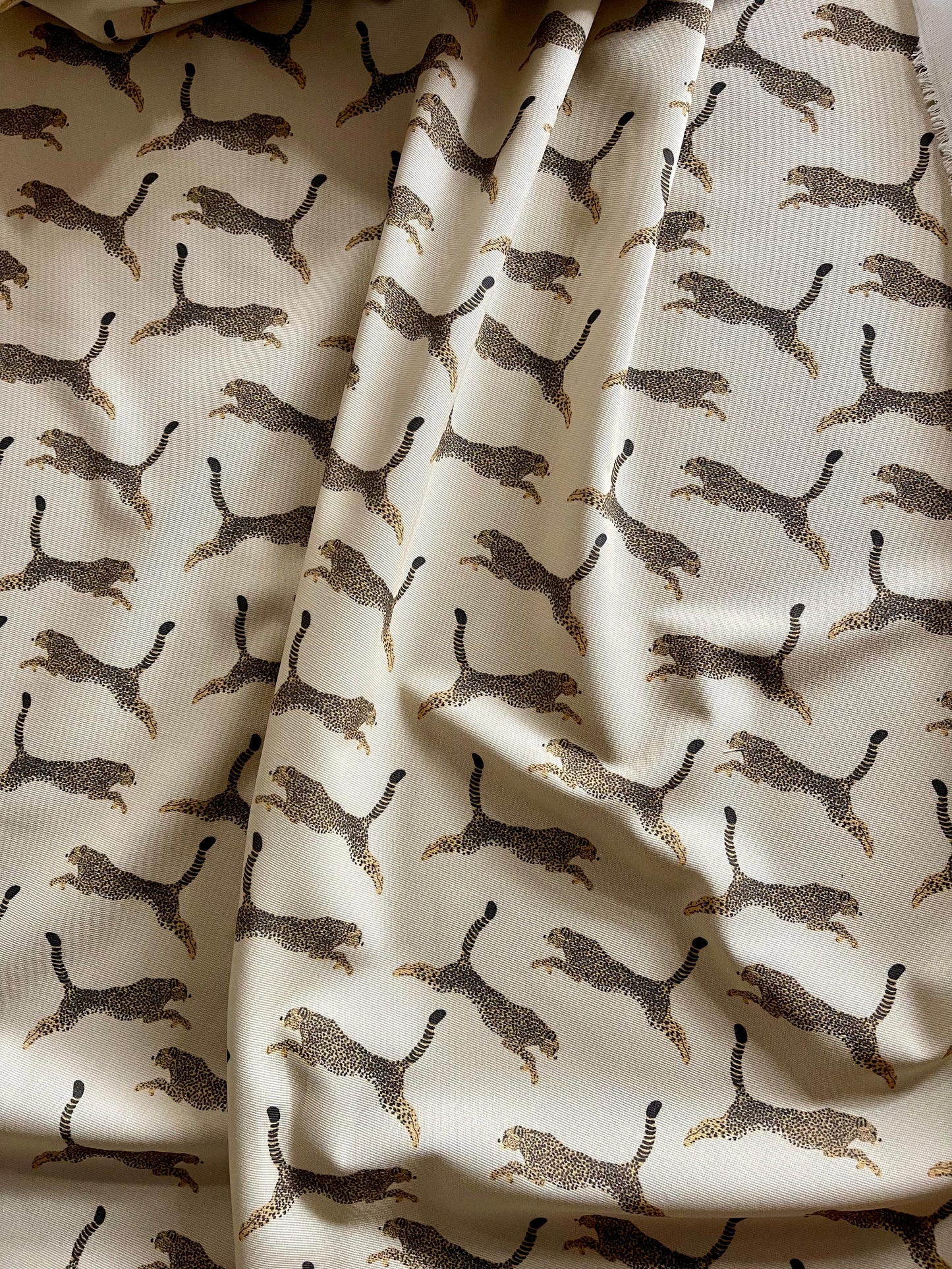 Interior fabric leopards