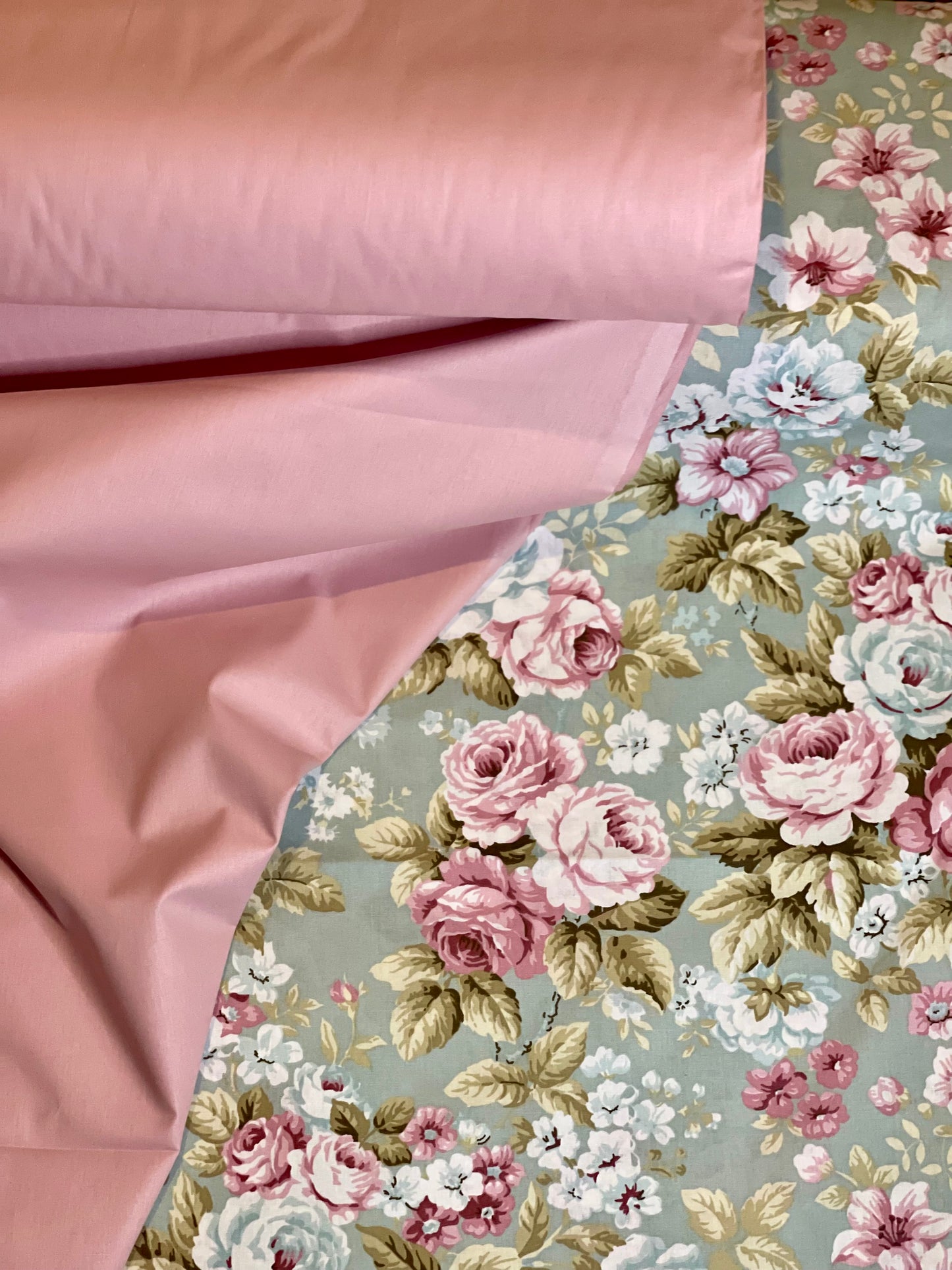 Poplin roses shabby chic