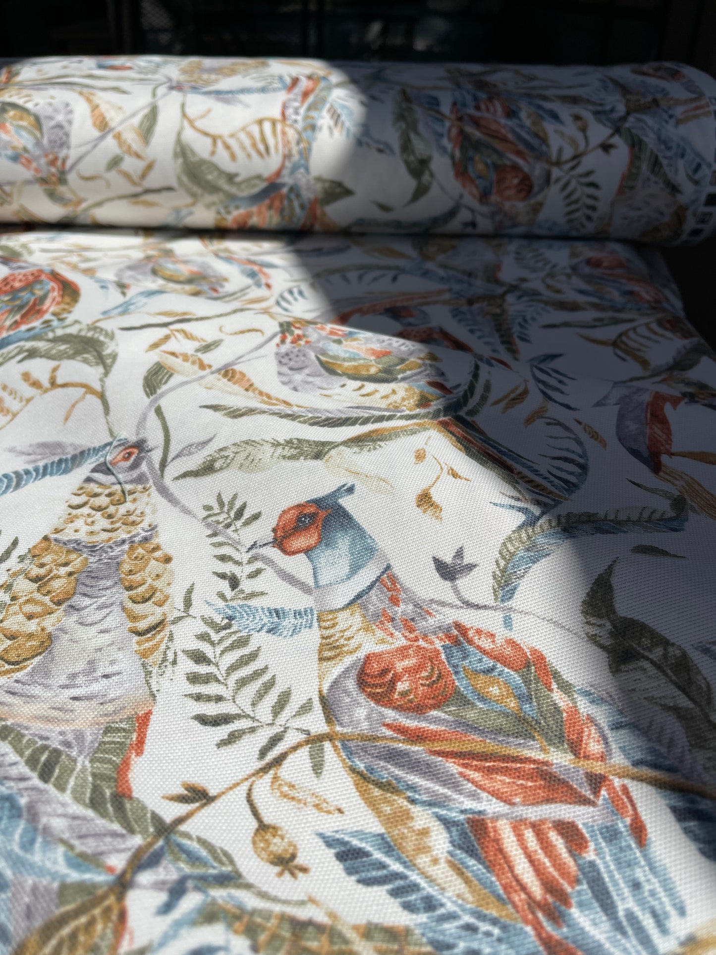 Interior fabric magic birds