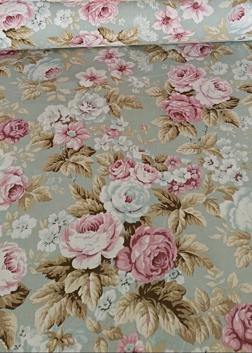 Poplin roses shabby chic