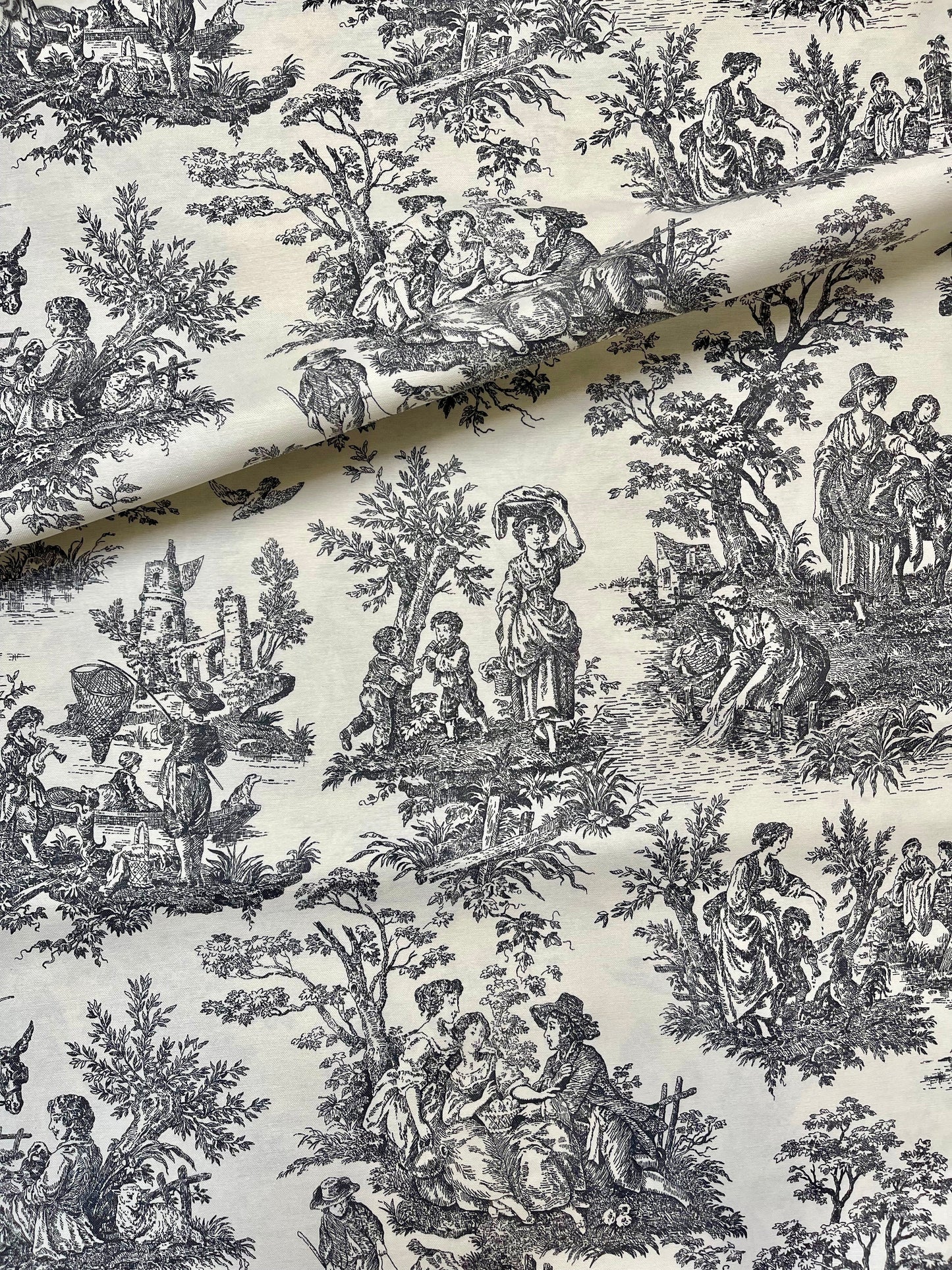 Interior fabric Toile de Jouy