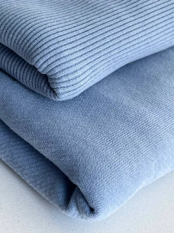 Footer without fleece with a "velour effect"