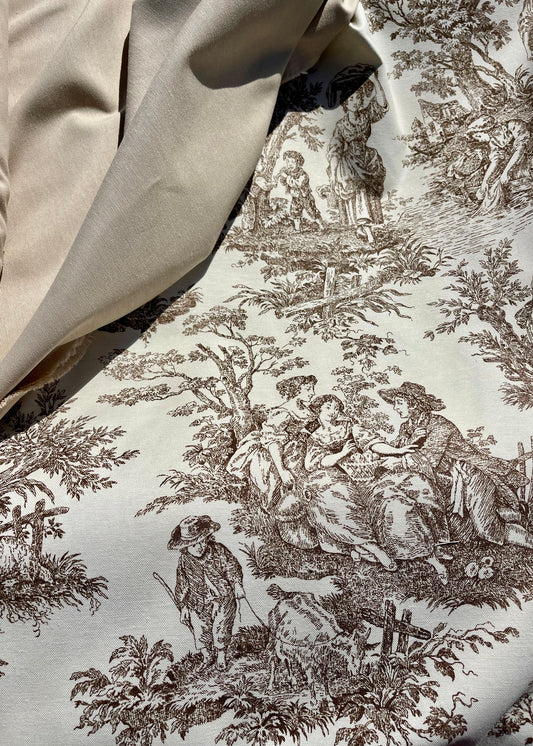 Interior fabric Toile de Jouy