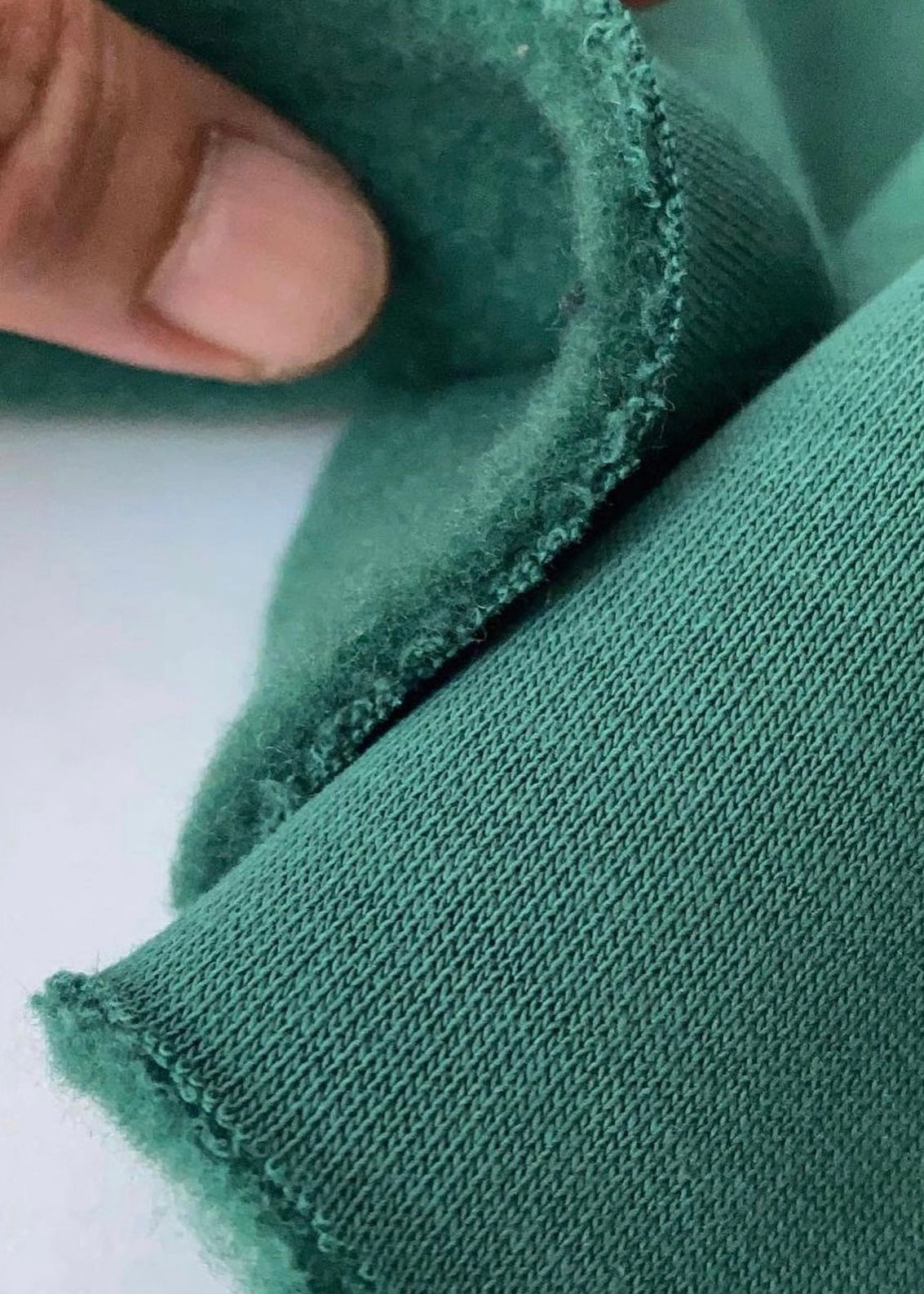 Fleece footer fabric with ANTI-PILLING finish