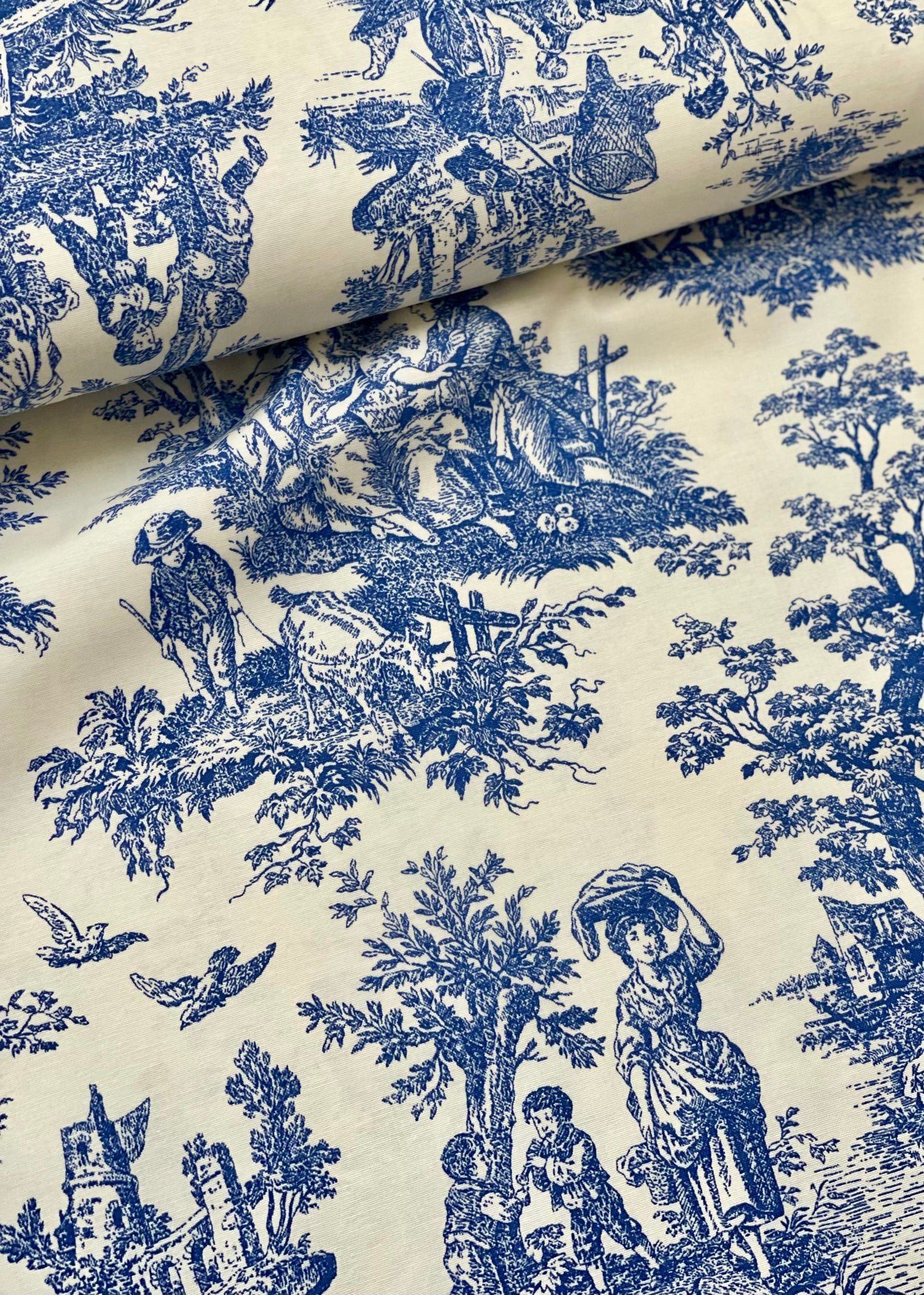 Interior fabric Toile de Jouy