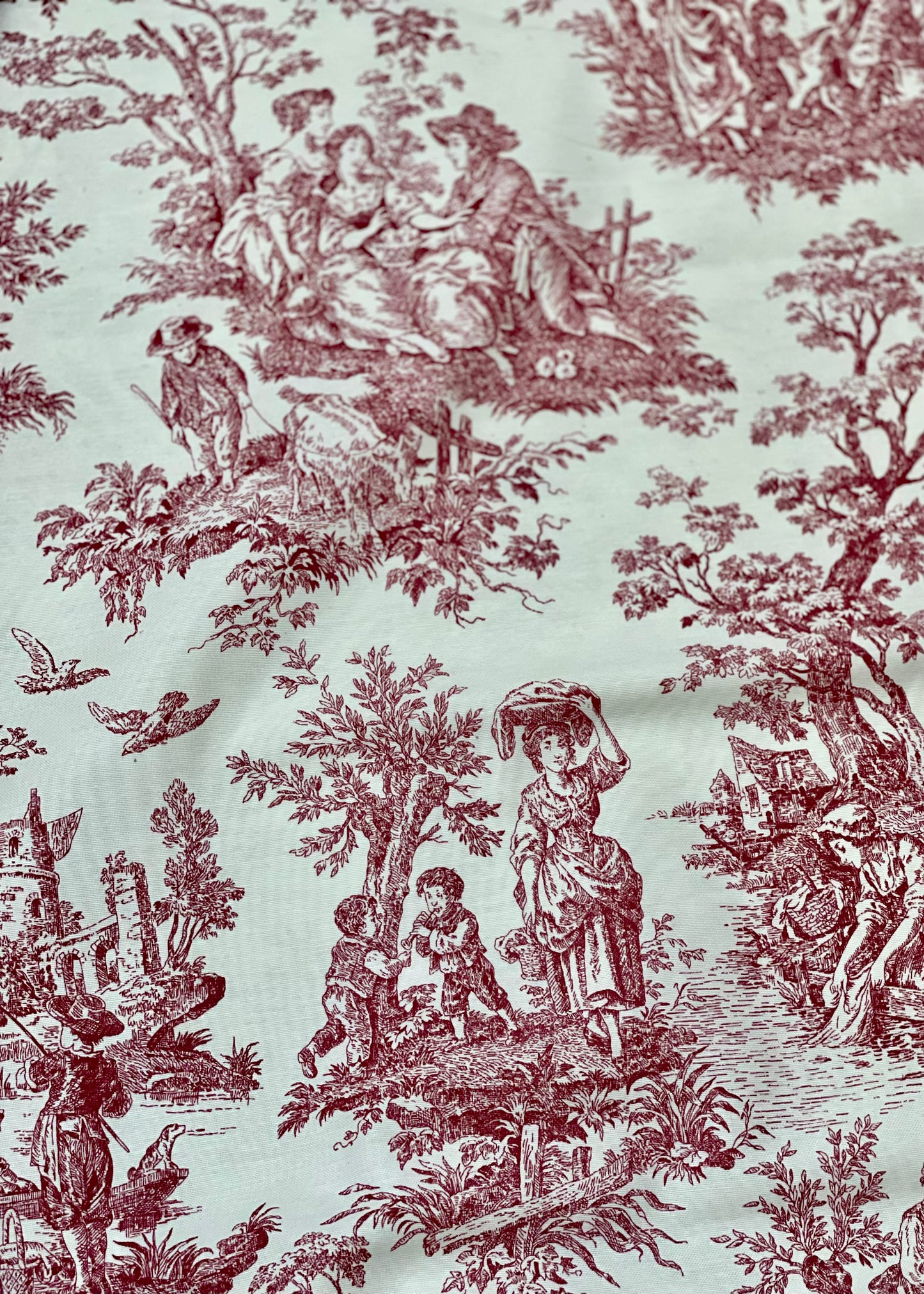 Interior fabric Toile de Jouy