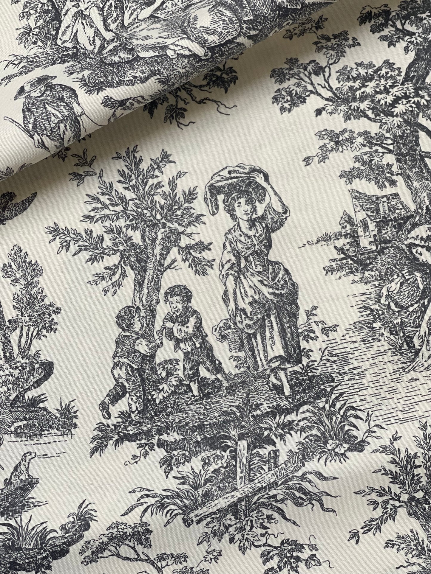 Interior fabric Toile de Jouy