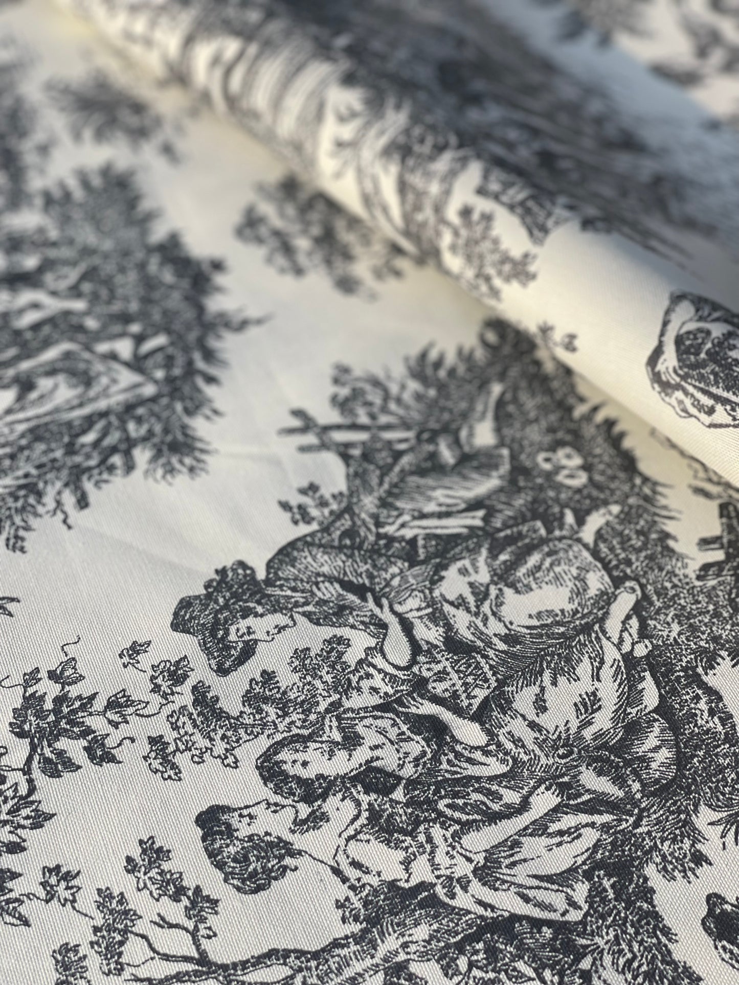 Interior fabric Toile de Jouy