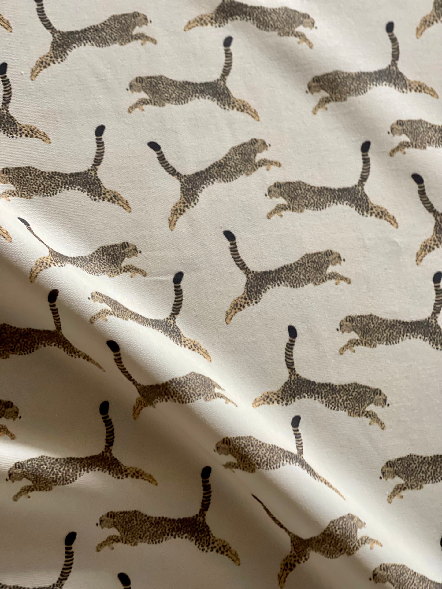 Interior fabric leopards