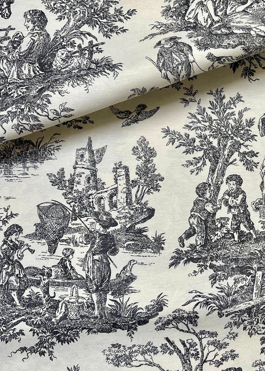 Interior fabric Toile de Jouy