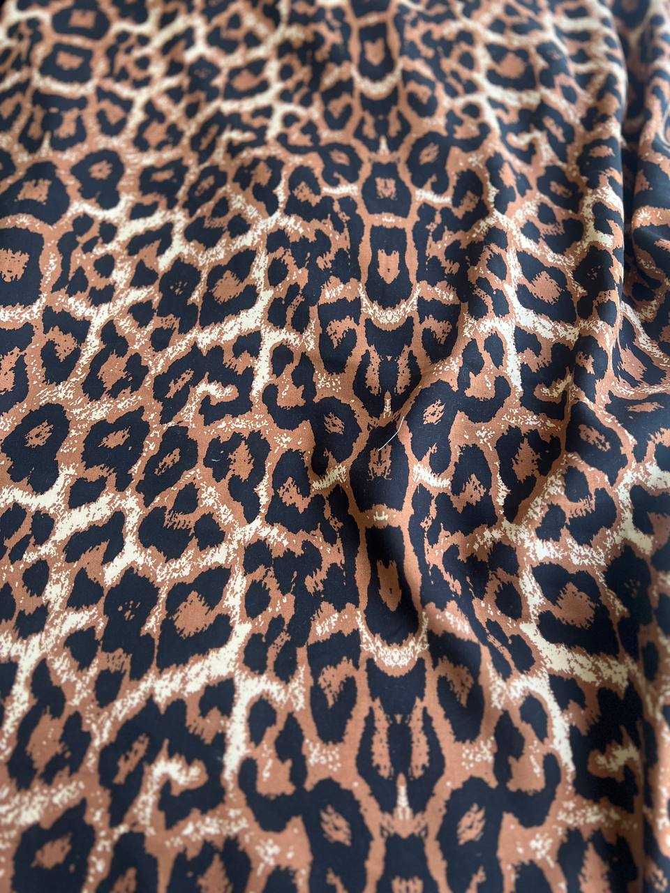 Viscose leopard