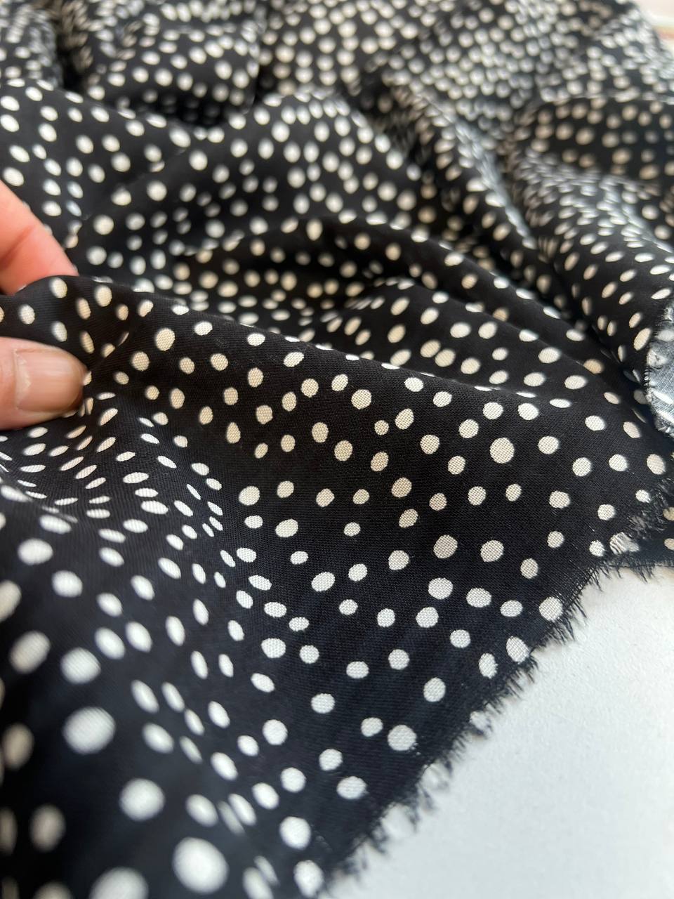 Viscose polka dot