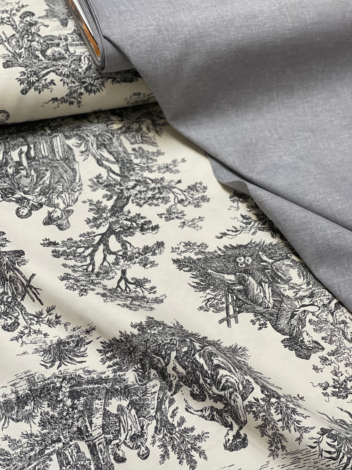 Interior fabric Toile de Jouy