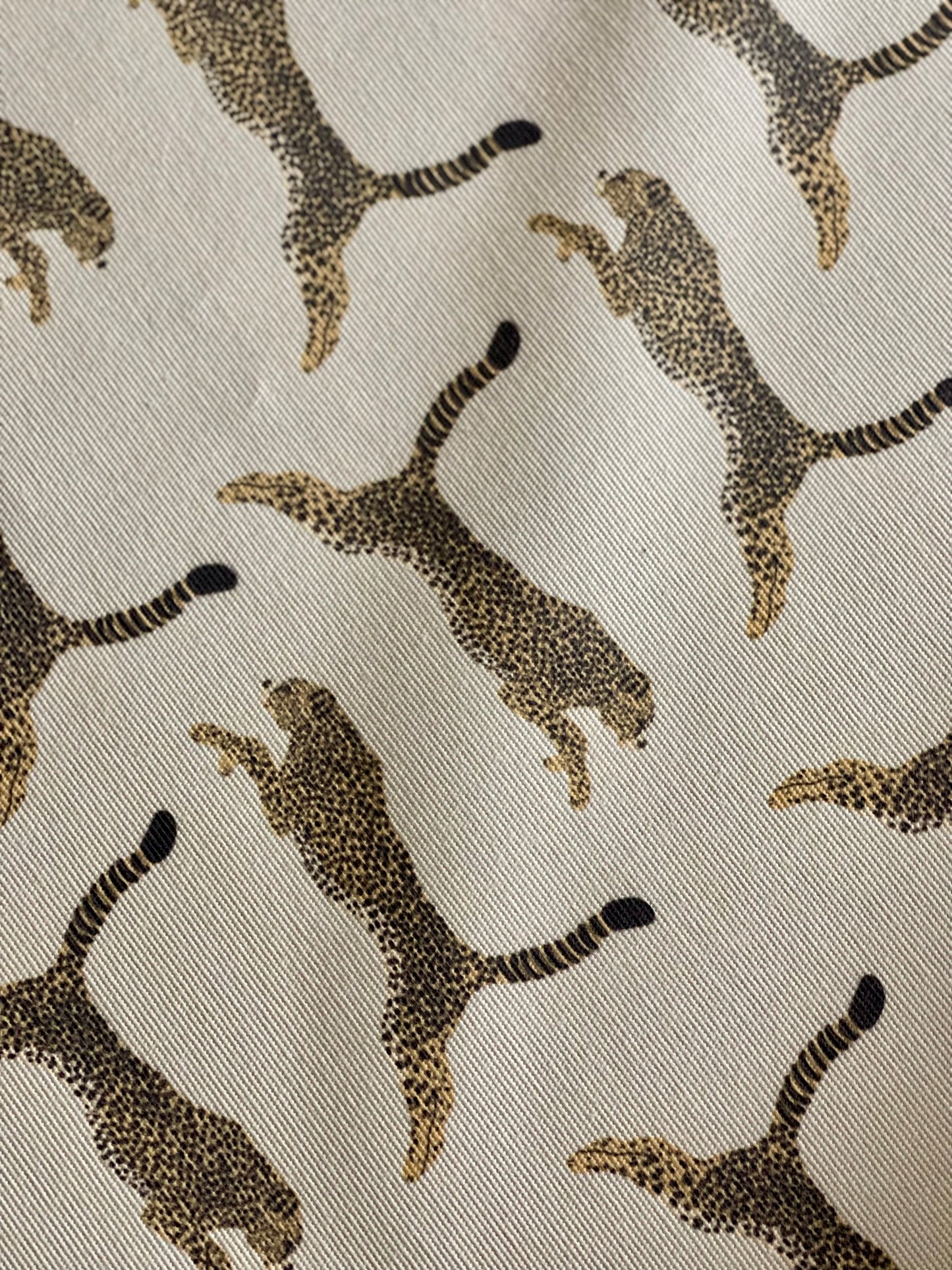 Interior fabric leopards