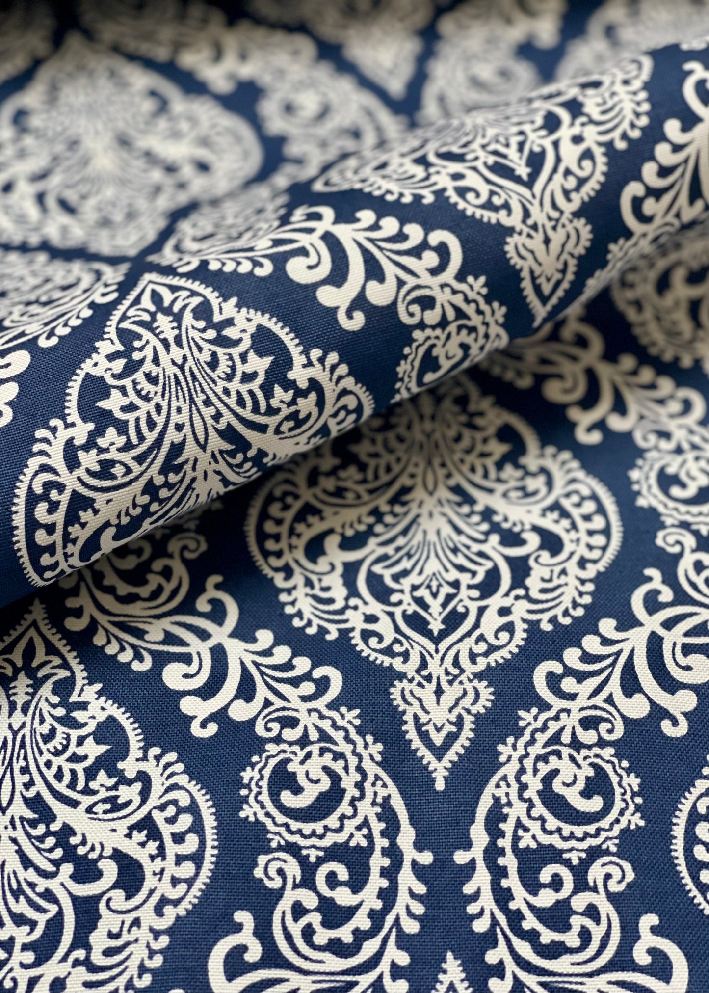 Interior fabric damask pattern