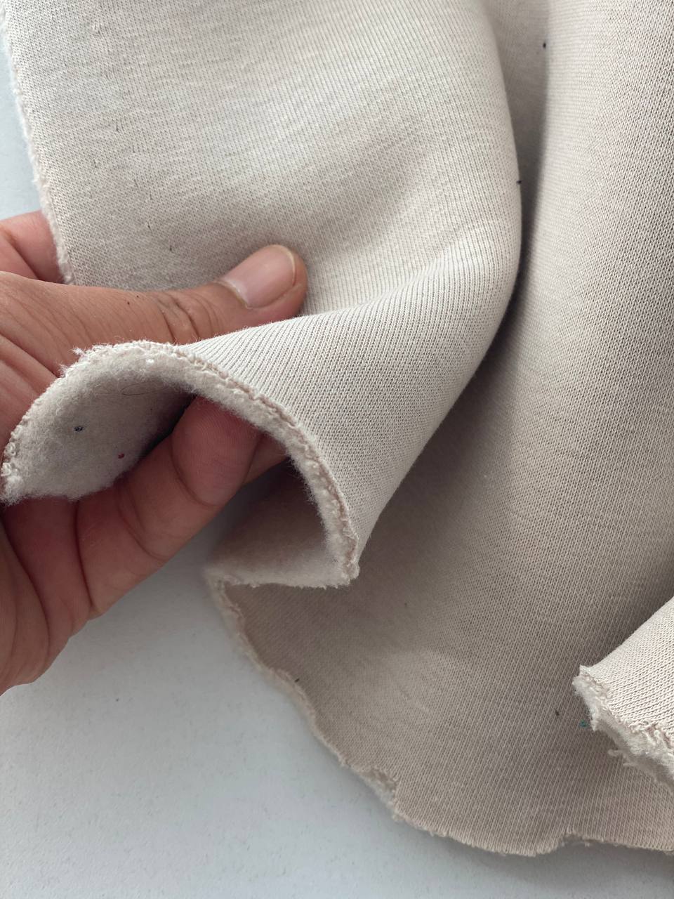 Fleece footer fabric with ANTI-PILLING finish