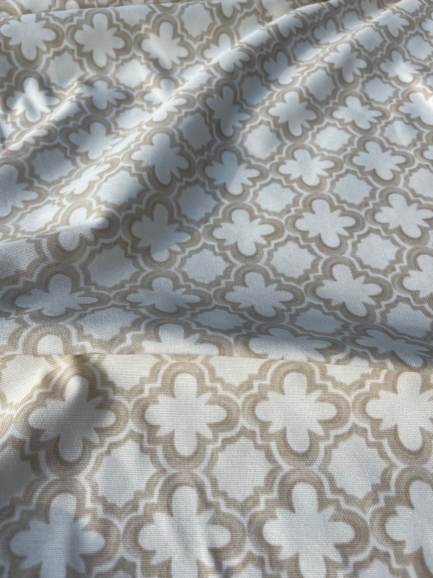 Interior fabric geometric pattern