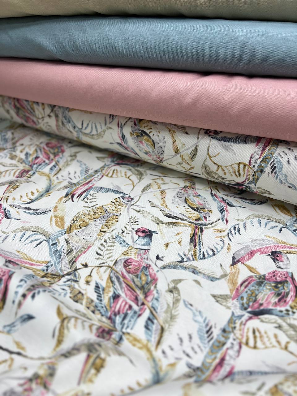 Interior fabric magic birds